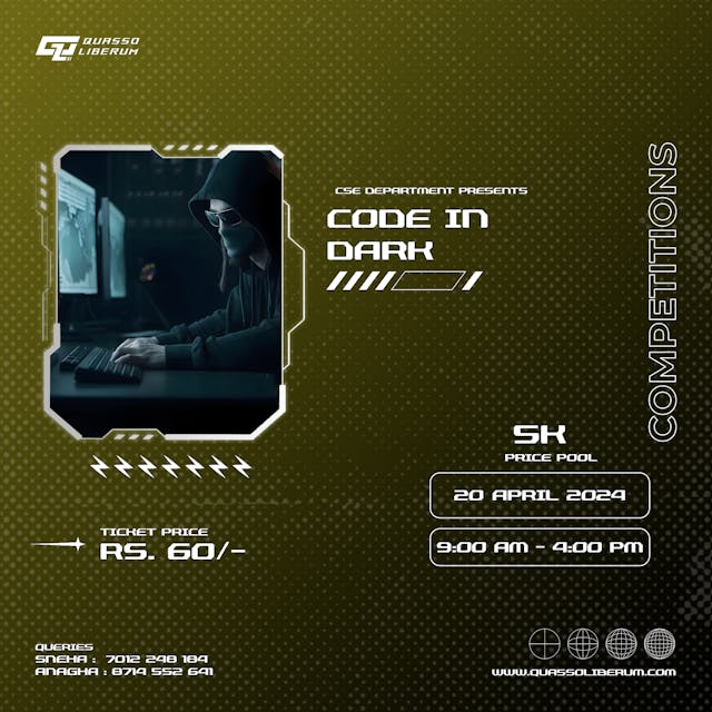 Code in dark